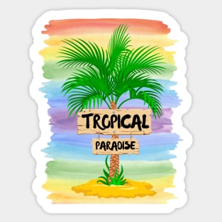 Tropical paradise Sticker